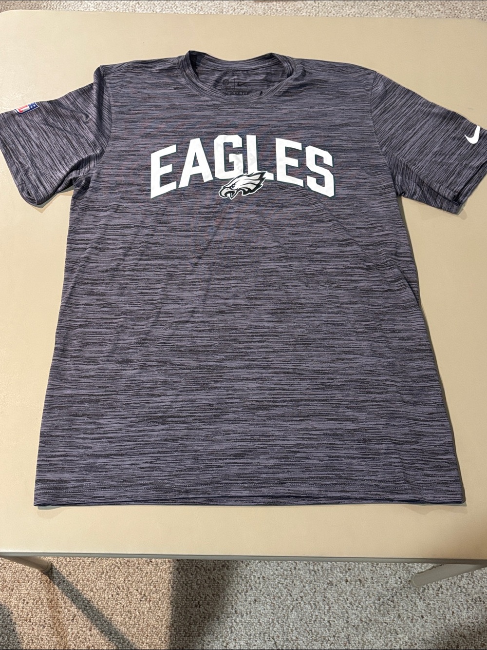 Nike Charcoal Heather Philadelphia  Eagles Performance Shirt Like New Size M